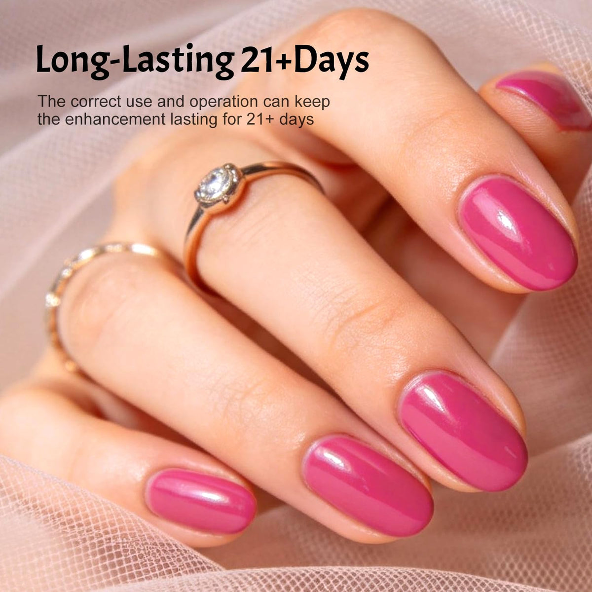 Échantillon de vernis à ongles gel couleur rouge et rose