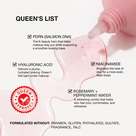 Échantillon du primer gel Kimchi Chic sur un fond neutre