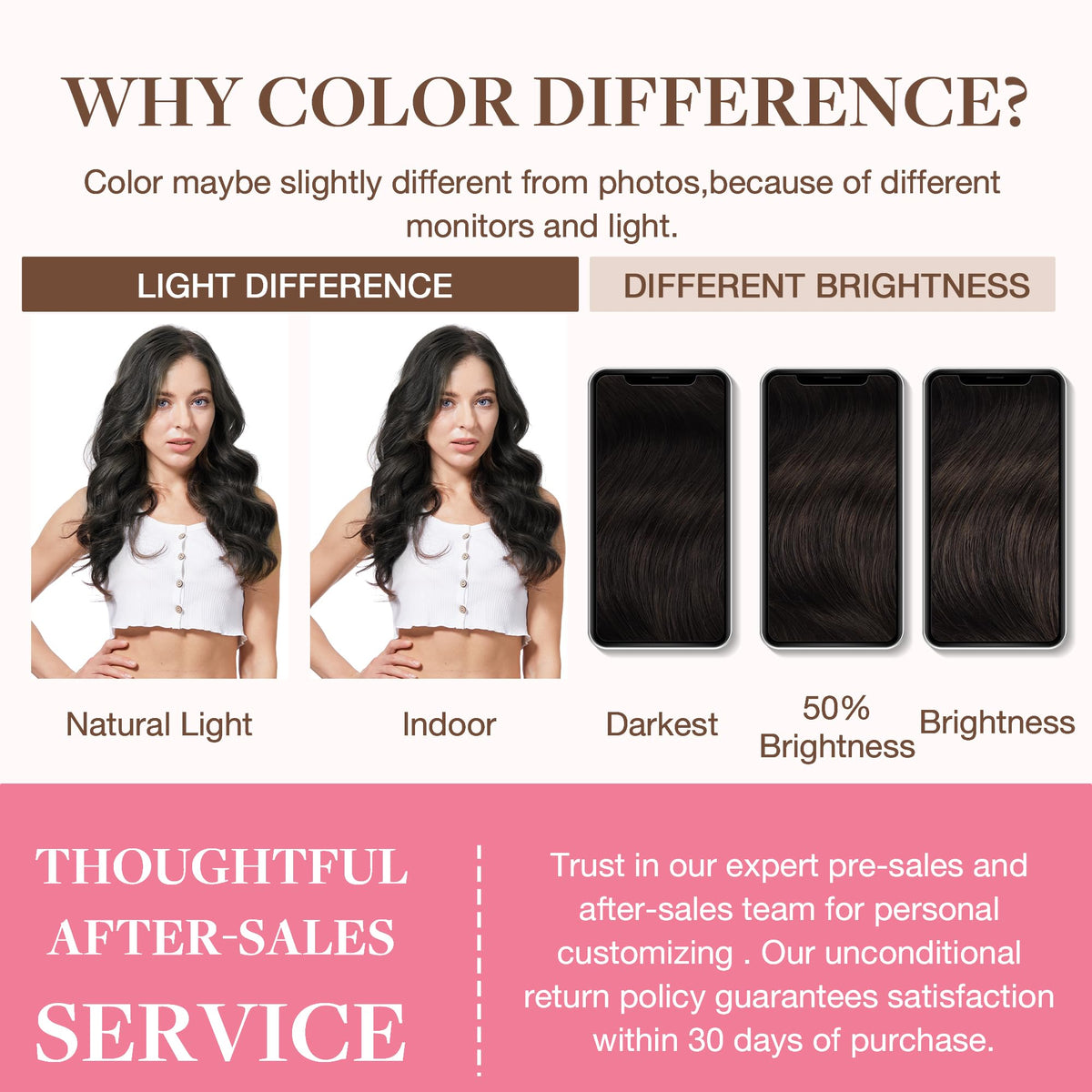 Échantillons de couleurs d'extensions de cheveux GOO GOO