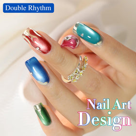 Échantillons de couleurs du set de vernis gel Double Rhythm