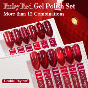 Échantillons de couleurs du vernis gel Double Rhythm