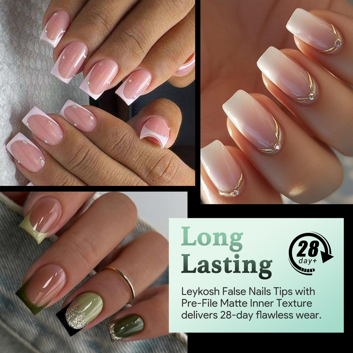 Échantillons des tips d'ongles en 15 tailles différentes