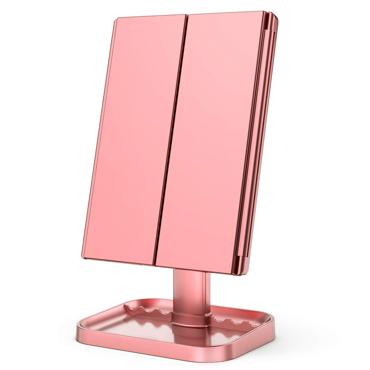 Éclairage LED du miroir de maquillage trifold HUONUL