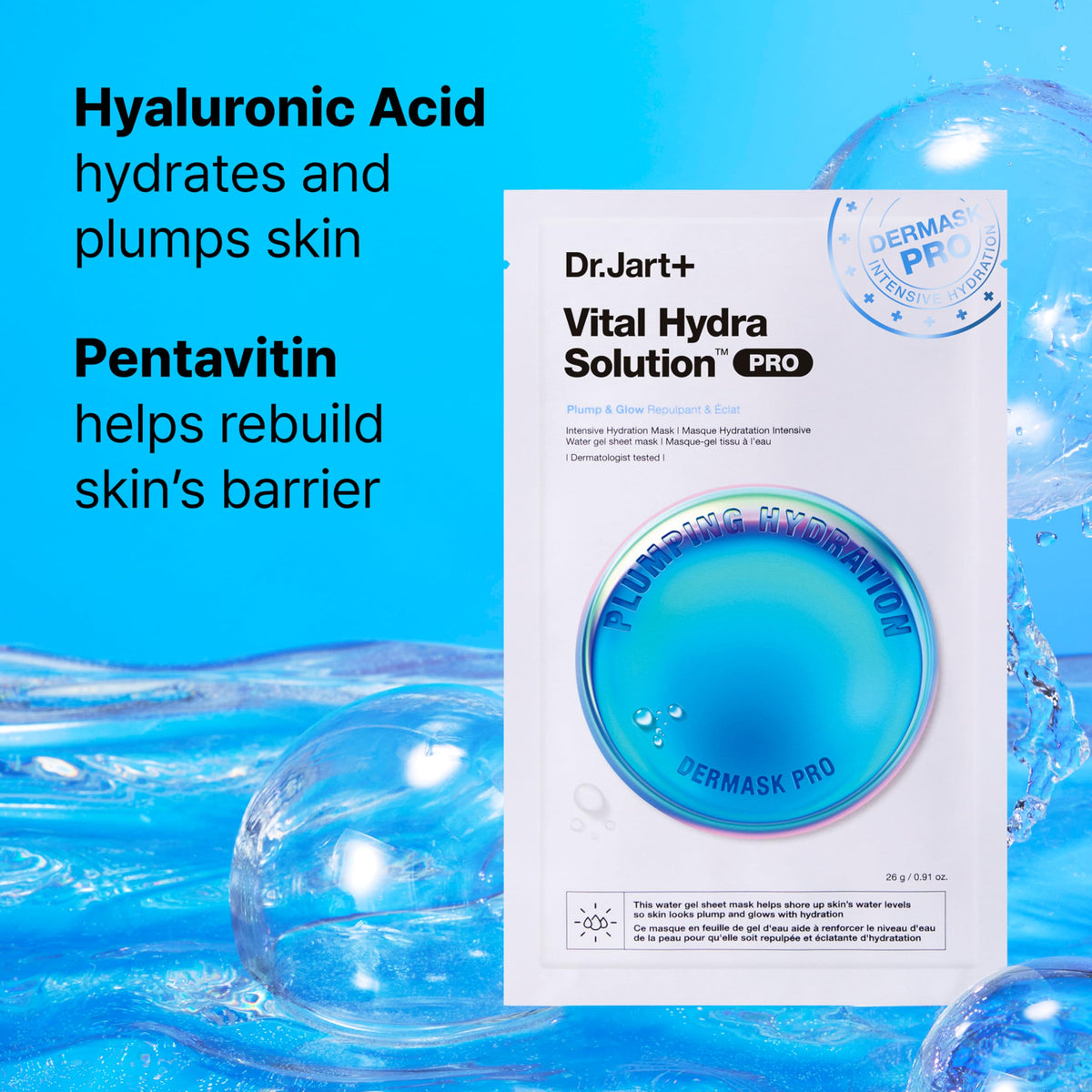 Éclat de peau après utilisation du masque Dr.Jart+