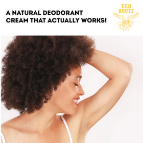 ECO ROOTS Déodorant Naturel Femmes 168g application sur peau