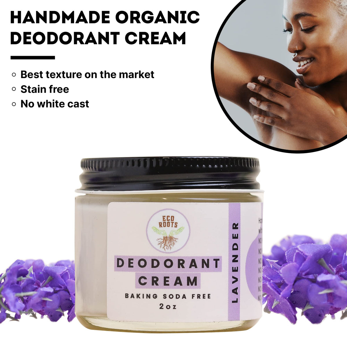ECO ROOTS Déodorant Naturel Femmes 168g présentation sur fond neutre