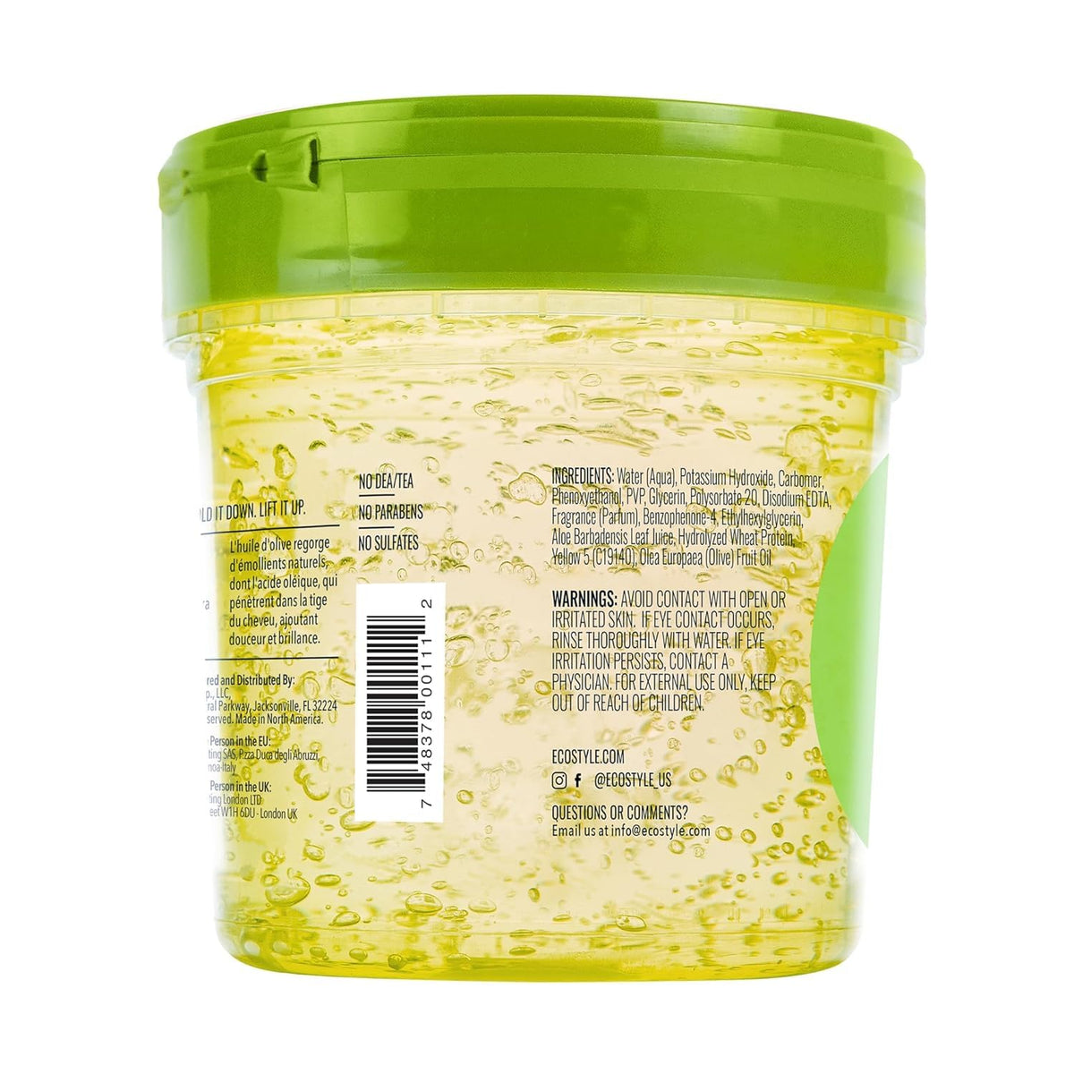 Eco Style Gel Coiffant à l'Huile d'Olive 260g packaging