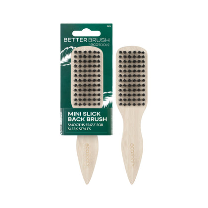 EcoTools Mini Brosse Slick Back vue de face avec poils en sanglier