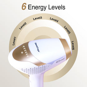 Écran de l'épilateur laser DermRays