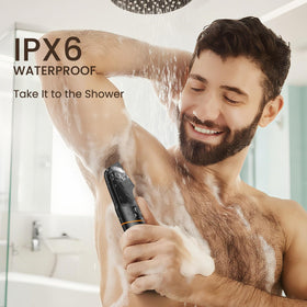 Écran LED de la tondeuse MAXGROOM affichant la puissance restante