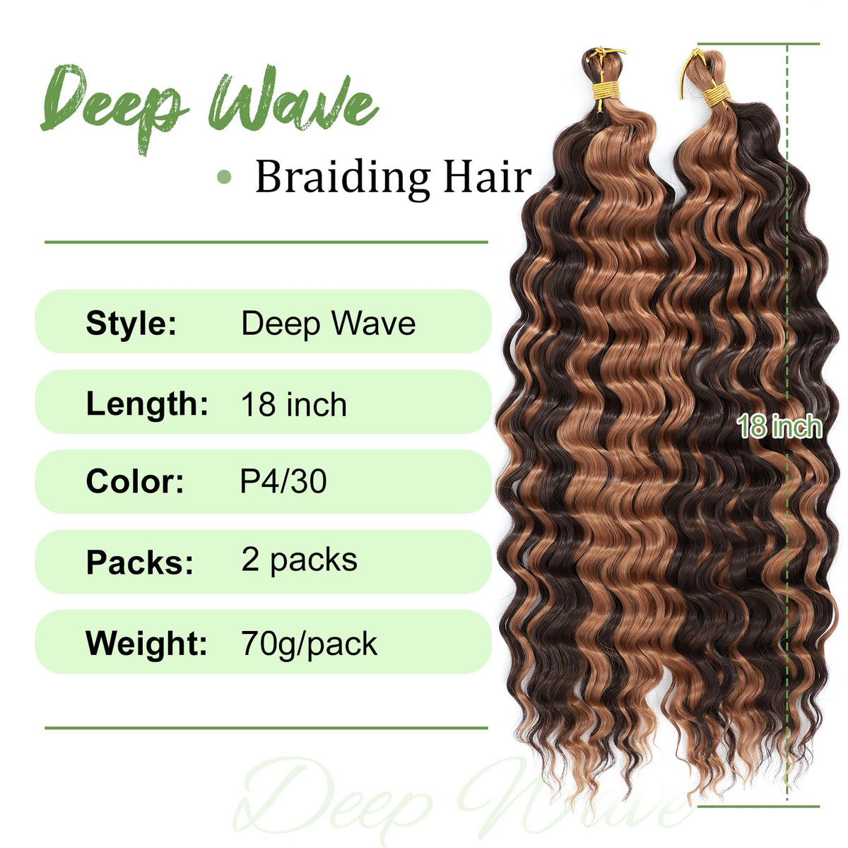 EERYA Cheveux Bouclés Longs 18 Pouces vue de dos