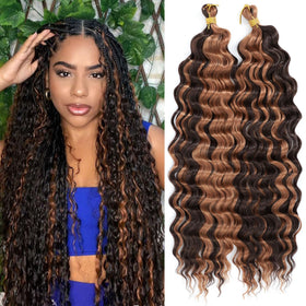 EERYA Cheveux Bouclés Longs 18 Pouces vue de face