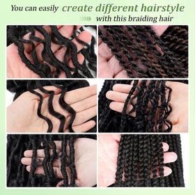 EERYA Cheveux Braiding 18 pouces avec accessoires de coiffure