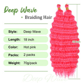 EERYA Cheveux Braiding 18 pouces texture naturelle vue de près