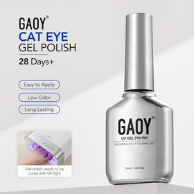 Effet Cat Eye du vernis gel GAOY sur les ongles