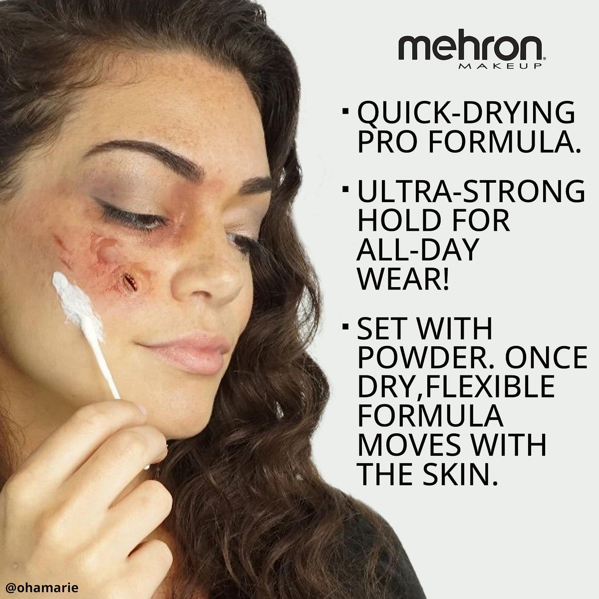 Effet de cicatrice réalisé avec Mehron Liquid Latex