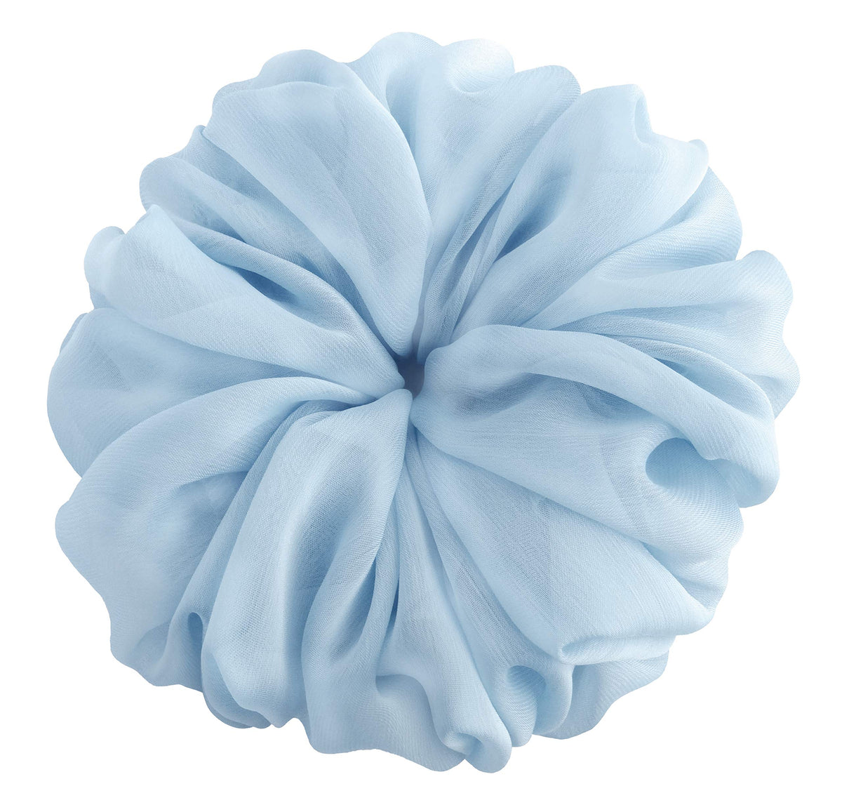 Élastique à cheveux AnnushkaHomeDecor en chiffon, ouvert.