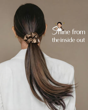Élastique à cheveux YANIBEST en satin, texture douce au toucher