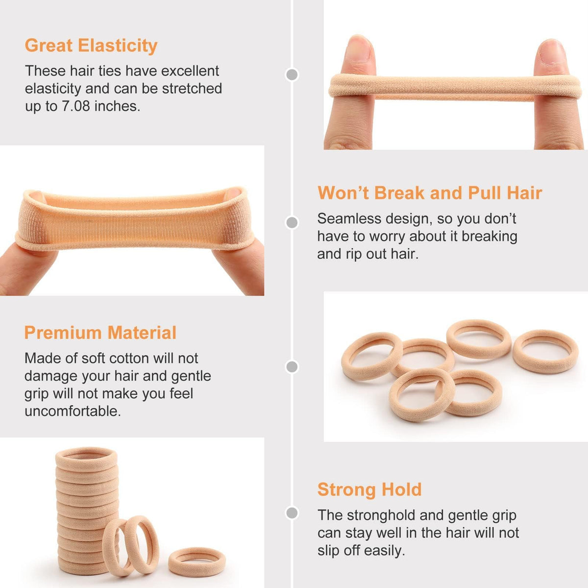 Élastique cheveux Bessrung tenant des cheveux épais