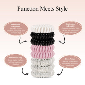 Élastique spiral Kitsch sur un fond neutre