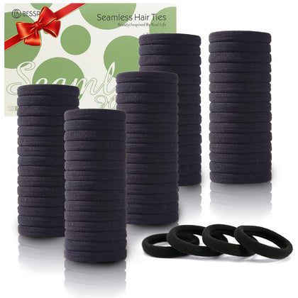 Élastiques à cheveux Bessrung 100PCS noirs en paquet