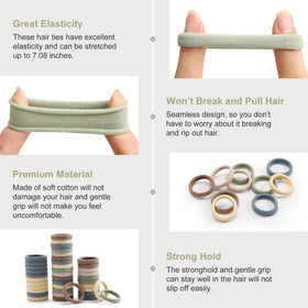 Élastiques à cheveux Bessrung en situation d'utilisation