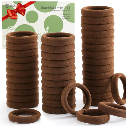 Élastiques à cheveux Bessrung noisette, pack de 100 pièces