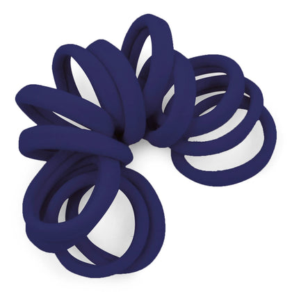 Élastiques à cheveux Cyndibands bleu marine, pack de 12