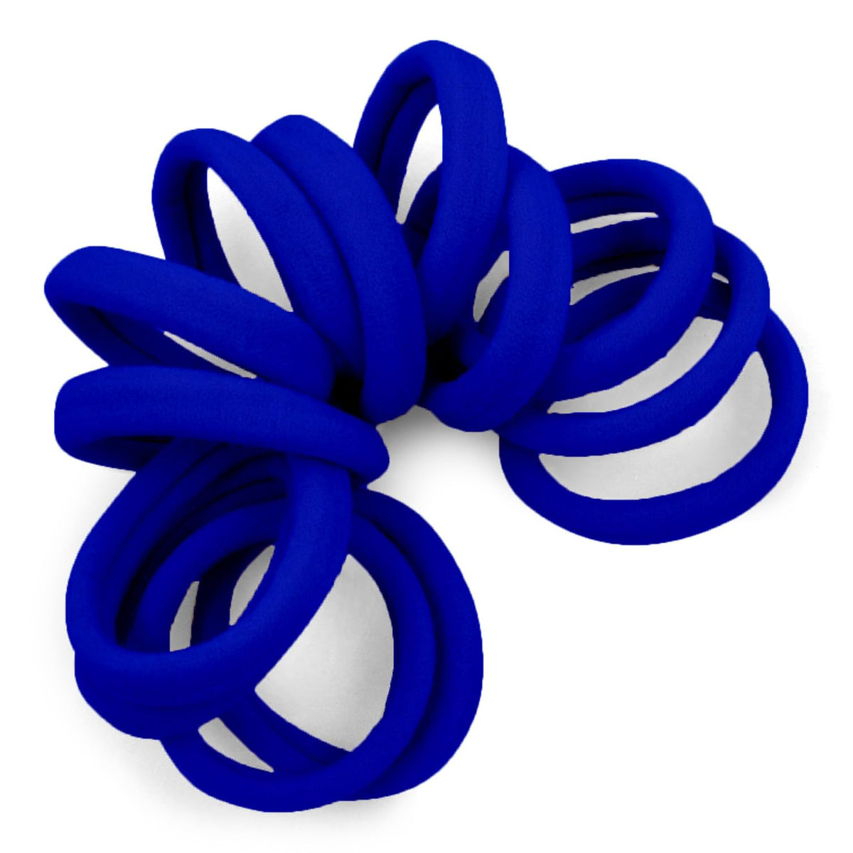 Élastiques à cheveux Cyndibands bleu royal, vue de face