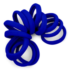Élastiques à cheveux Cyndibands bleu royal, vue de face