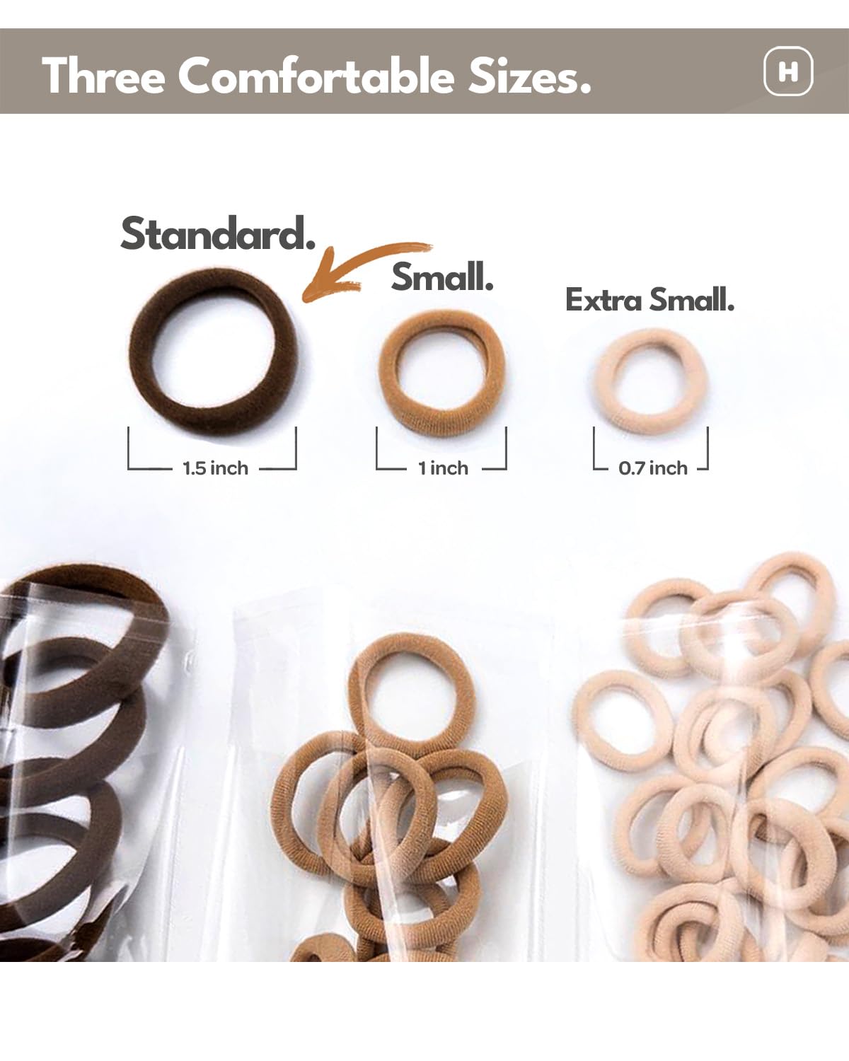 Élastiques à cheveux Cyndibands en utilisation dans une coiffure