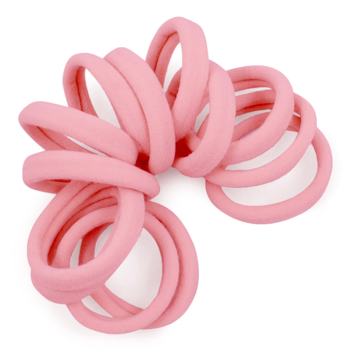 Élastiques à cheveux Cyndibands rose clair, vue de face