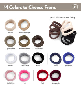 Élastiques à cheveux Cyndibands sur une surface plane