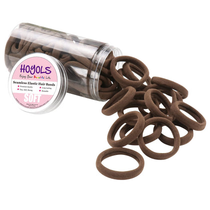 Élastiques à cheveux doux HOYOLS en boîte transparente