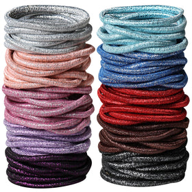 Élastiques à cheveux Hageolan multicolores, pack de 120 pièces