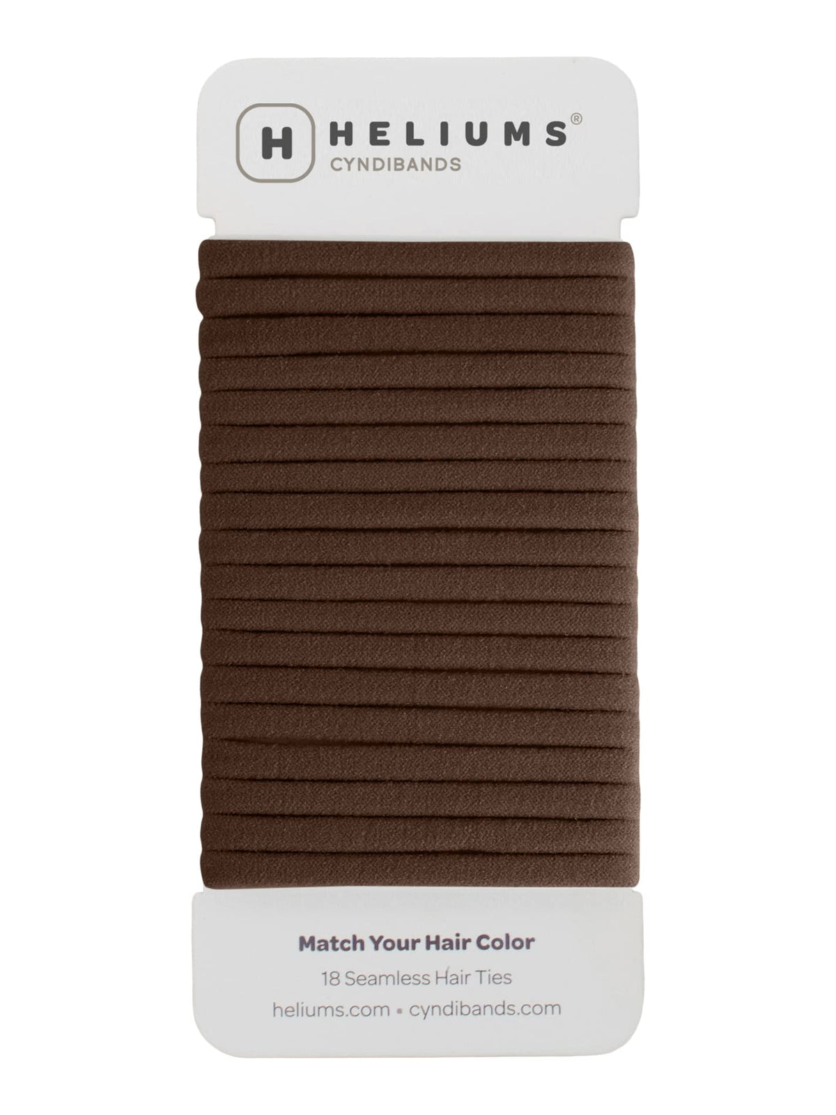 Élastiques à cheveux Heliums marron foncé, vue de face