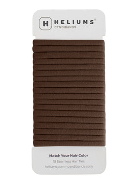Élastiques à cheveux Heliums marron foncé, vue de face