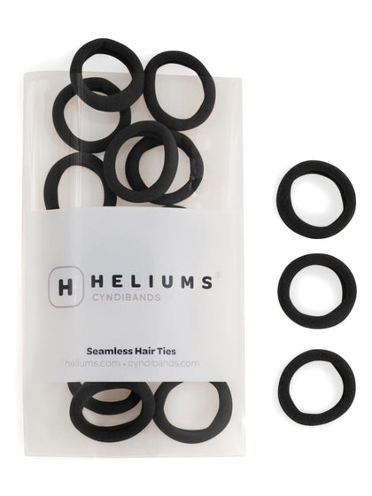 Élastiques à cheveux Heliums noirs, pack de 30 pièces