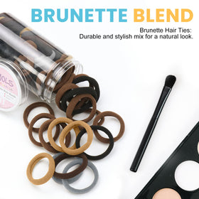 Élastiques à cheveux HOYOLS étirés pour montrer leur flexibilité