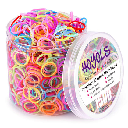 Élastiques à cheveux HOYOLS multicolores en boîte