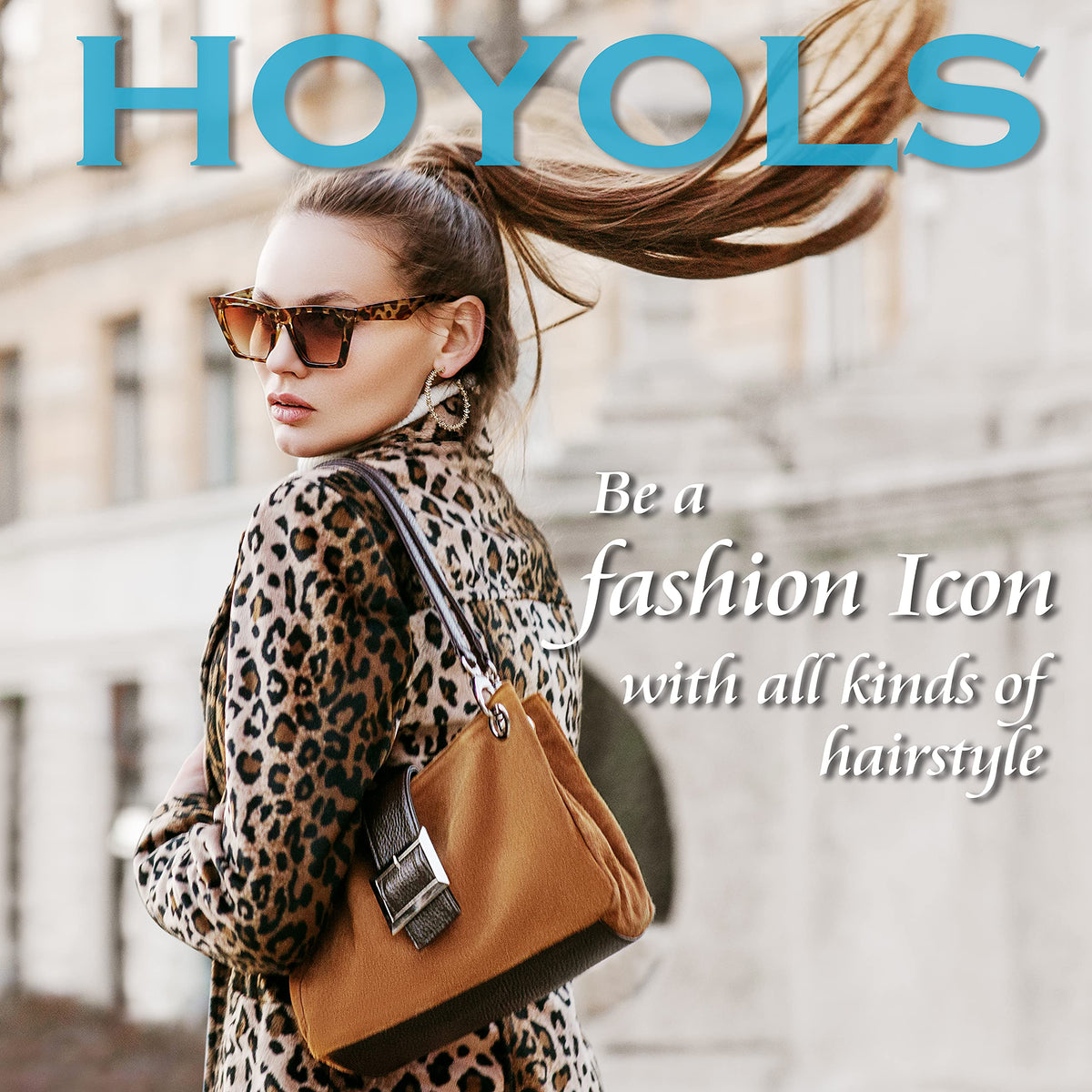 Élastiques à cheveux HOYOLS utilisés dans une coiffure élégante