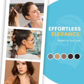 Élastiques à cheveux HOYOLS utilisés dans une coiffure tressée