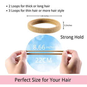 Élastiques à cheveux LuSeren 120 pcs dans une boîte cadeau