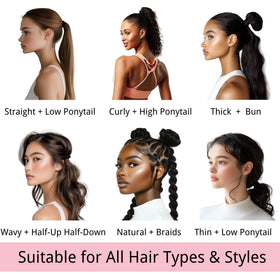 Élastiques à cheveux LuSeren montrant leur design sans couture
