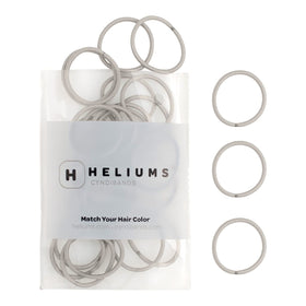 Élastiques à cheveux mini Heliums gris clair, pack de 48