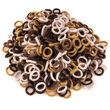 Élastiques à cheveux TVINLIK 400 PCS en couleur marron