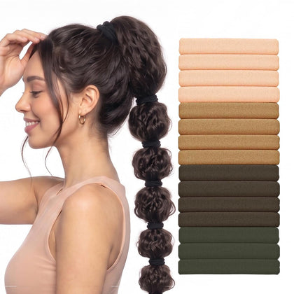 Élastiques à cheveux Vrose Flosi en noir, vue de face