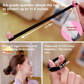 Élastiques à cheveux Wraphit en usage sur une coiffure
