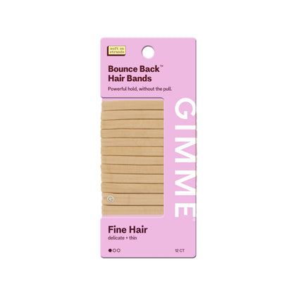 Élastiques cheveux GIMME en pack de 12, couleur blonde, vue de face