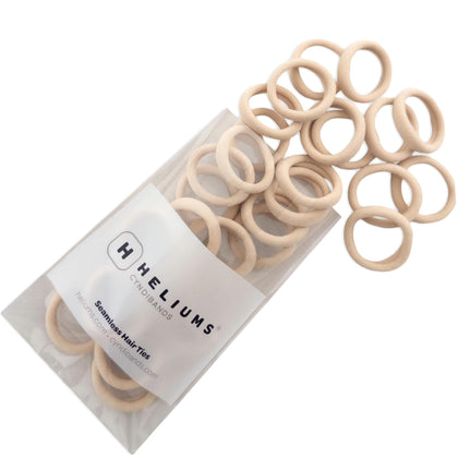Élastiques cheveux Heliums crème 1 pouce avec texture douce
